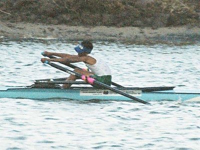 Simphiwe Zono winning junior under 15 C scull